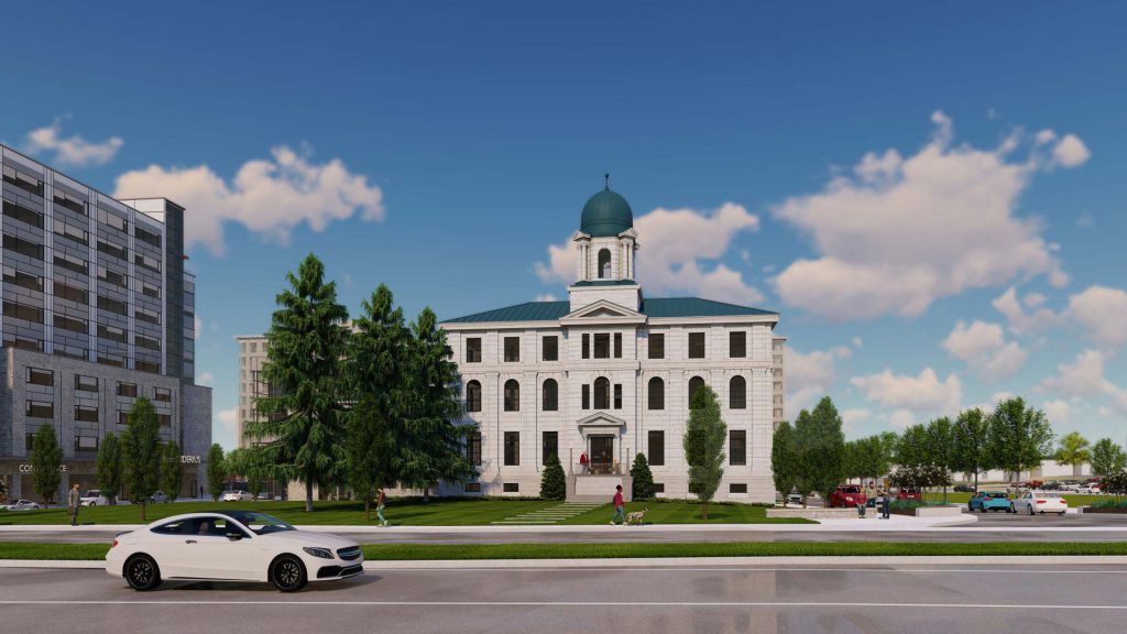 Front view of Union Park rendering